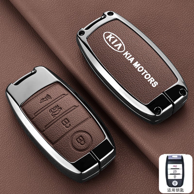 Kia K3 Key Case for K5/K2/KX5, Protects K4/KX3 - Premium Zinc Alloy Design - Image 1