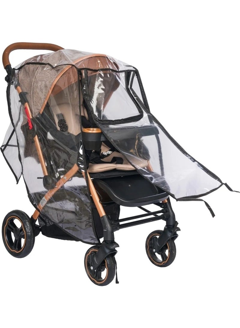 Ultra Luxury Zippered Baby Stroller Rain Cover Black (Compatible with All Baby Strollers) - pzsku/Z77186F97D01A0D6ACEACZ/45/_/1728062481/998ce5c4-d27d-4780-9bd1-e089aec0be58