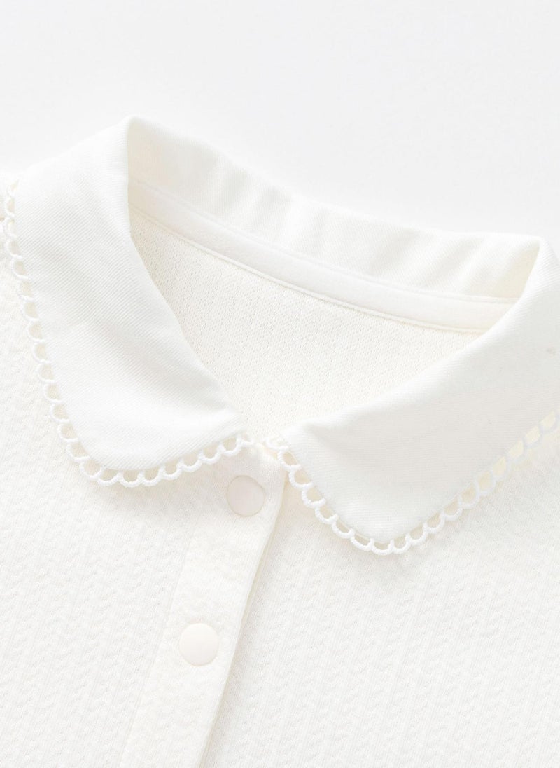 Balabala Toddler Girls Lapel Sweatshirt - Image 3