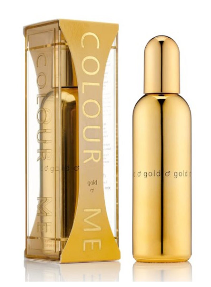 كولور مي عطر جولد للرجال من كلر مي او دى بارفان، 90 مل - Image 1
