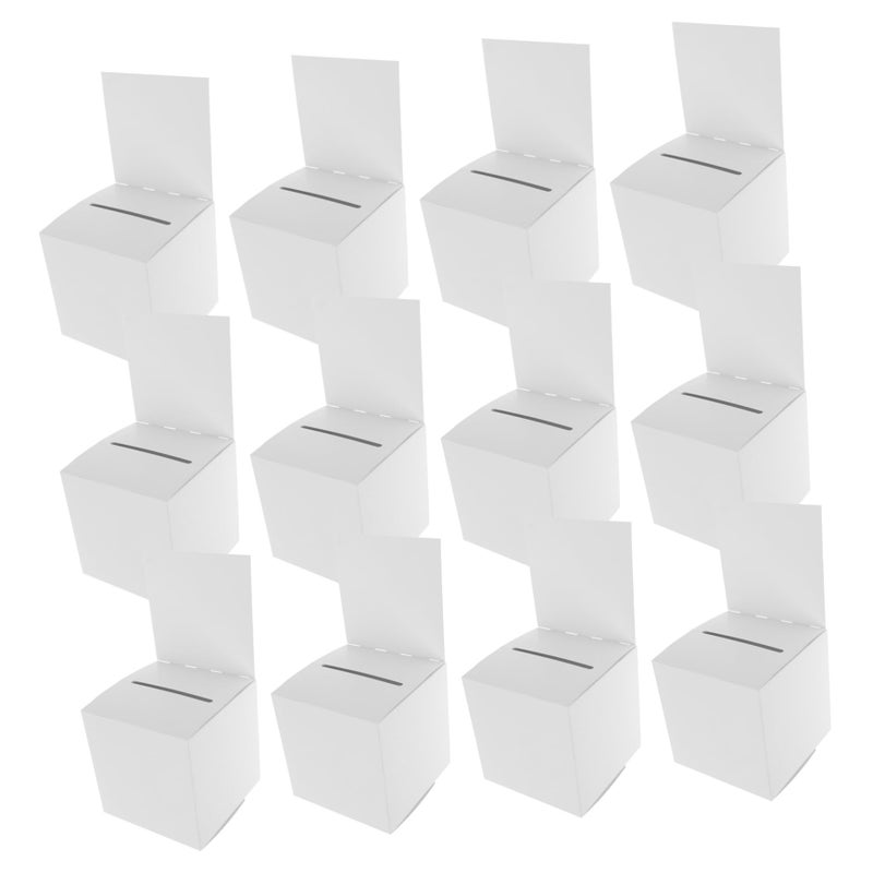 12 Pcs Donation Ballot Box for Fundraising Secure Raffle Box for Parties Graduation Events - Image 2