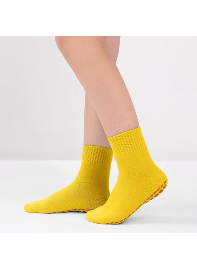 NOVAYARD Non Slip Socks Colorful Non Skid Grip Socks Yoga Pilates Hospital Socks Women 10 Pairs, Multi Color, L - Image 3