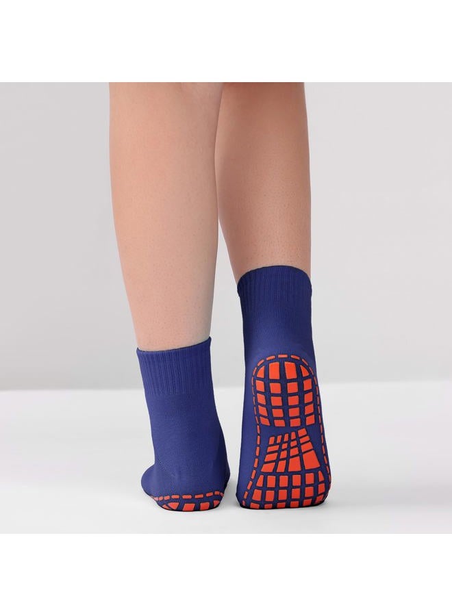 NOVAYARD Non Slip Socks Colorful Non Skid Grip Socks Yoga Pilates Hospital Socks Women 10 Pairs, Multi Color, L - Image 5
