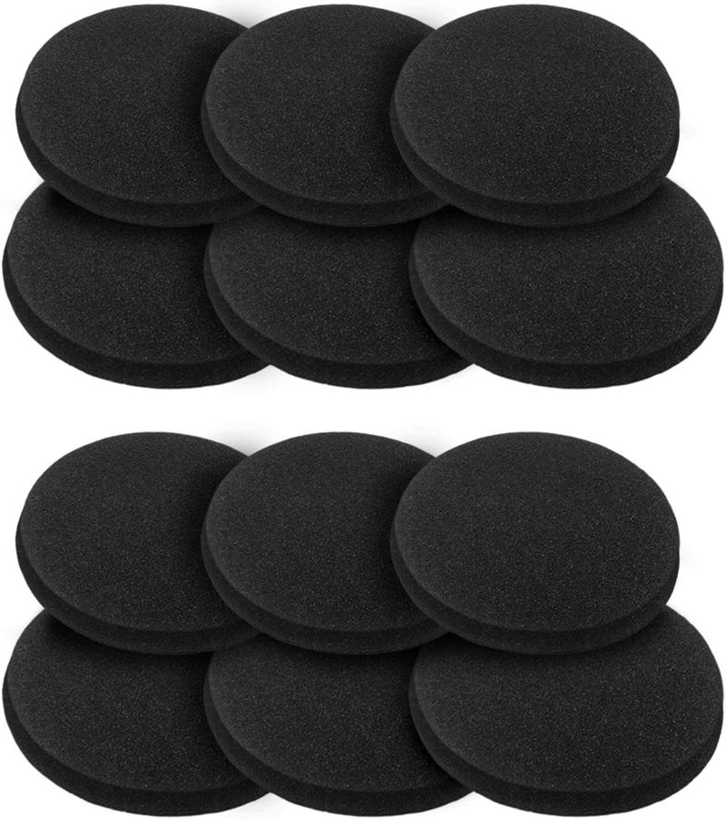 BRENSTEN 12 Pieces Activated Carbon Compost Bin Filters - 6.7 Inch Extra Thick Indoor Compost Bucket Filter Activated Charcoal Countertop Replacement Bin Filters, Round - Image 1
