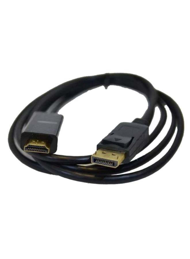HDMI To Display Port Cable Black