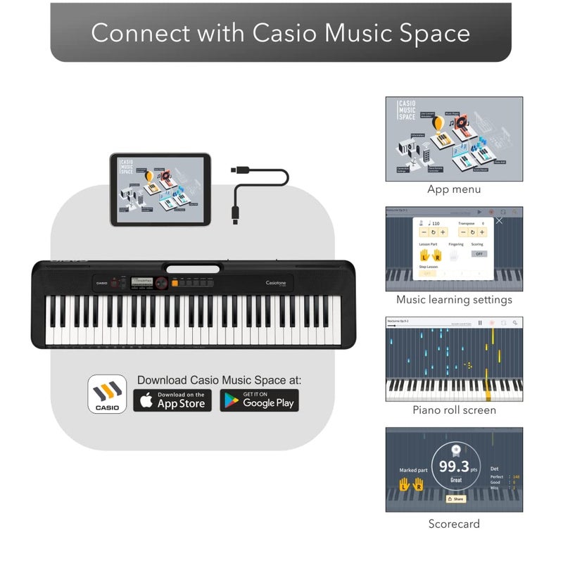 Casio Casiotone 61-Key Portable Keyboard for Beginners - Image 3