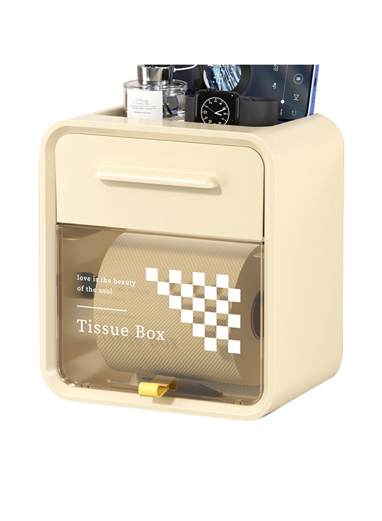Raxoom Modern Waterproof Wall-Mounted Bathroom Tissue Box Stylish & Space-Saving Large - Image 2