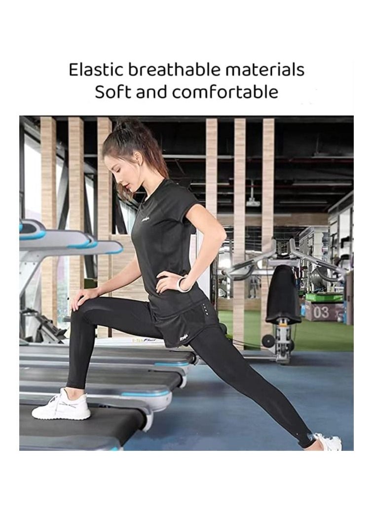 FASHION MANIA - FASHION MANIA High Waist Skirted Legging for Women, Yoga Legging with Skirts &Women Tennis Leggings Clothes Pockets - Image 1