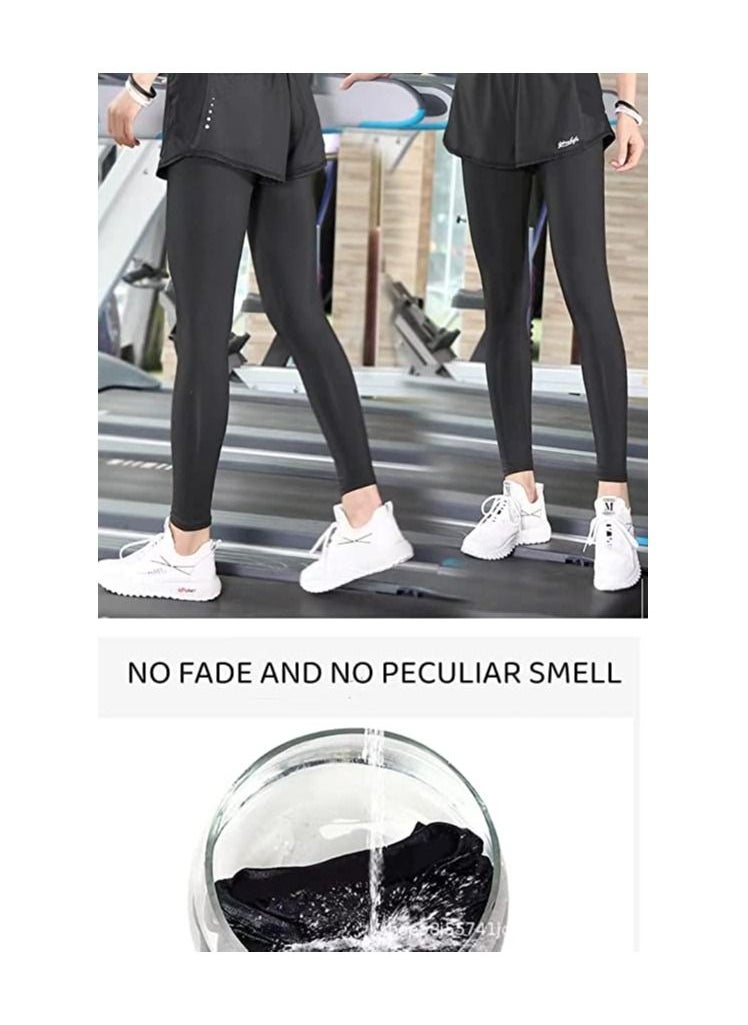 FASHION MANIA - FASHION MANIA High Waist Skirted Legging for Women, Yoga Legging with Skirts &Women Tennis Leggings Clothes Pockets - Image 1