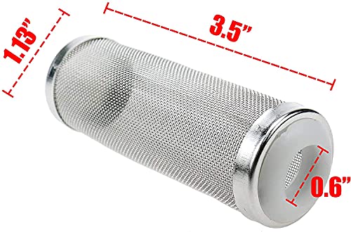 Xiaoyztan Aquarium Filter Cover,0.63 Inch / 16mm Stainless Steel Aquarium Filter Intake Cover,Shrimp Filter Guard Metal Fish Tank Filter Intake Strainer,Pack of 1 - Image 4