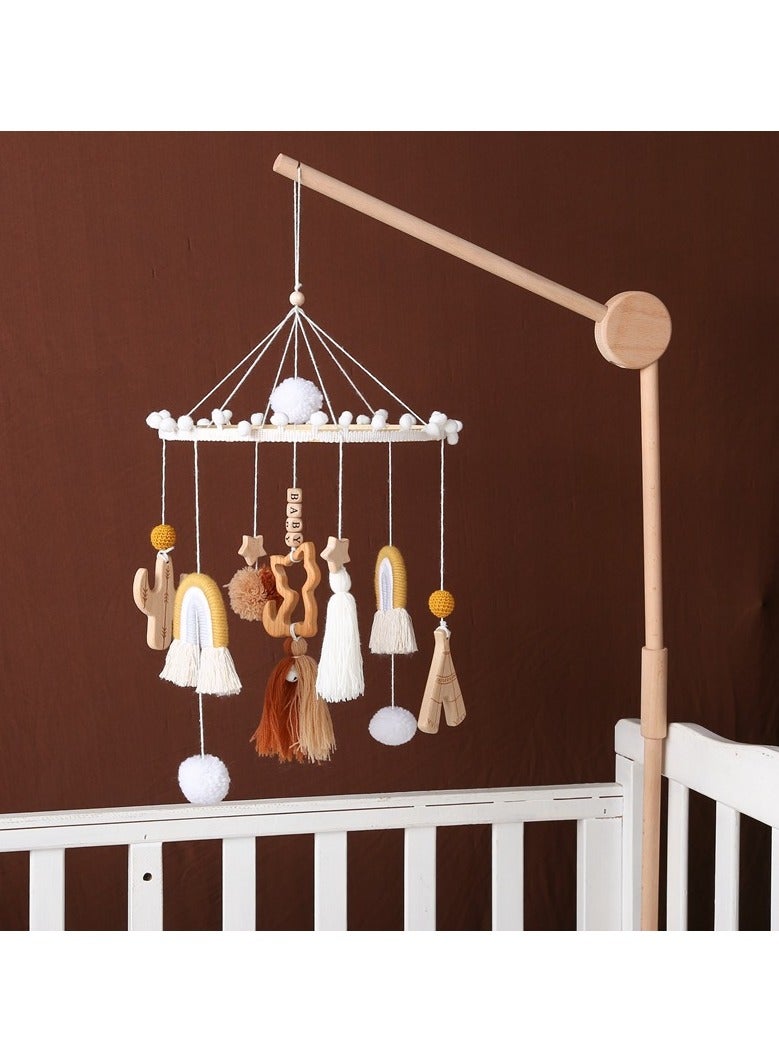 general Baby Crib Mobile Rainbow Baby Bed Bell Cute Nursery Decoration Cartoon Cat Style Chime Hanging - Image 1