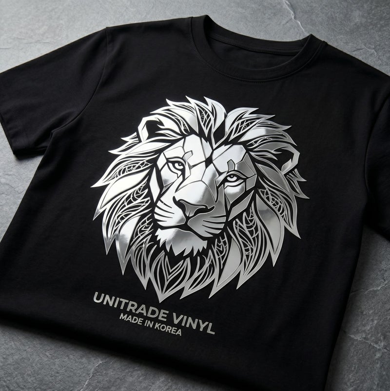 يونيترايد UNITRADE® رول فينيل نقل حراري ميتاليك فضي لامع / متوافق مع Cricut وSilhouette وآلات القص الاحترافية / معتمد من CPSIA / صنع في كوريا - Image 3