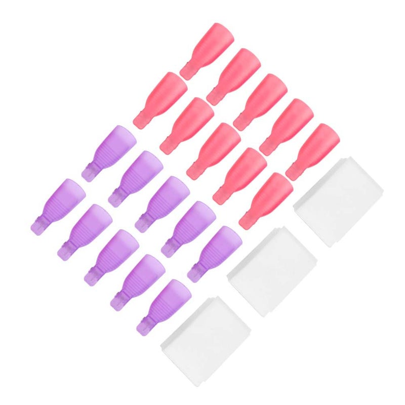 Portable Nail Polish Remover Clip Wrap Nail UV Gel Cleaning Cotton Pad Set Manicure Tool - Image 2