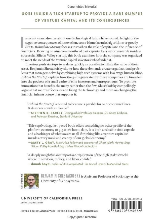null - Behind the Startup: How Venture Capital Shapes Work, Innovation, and I - Image 1