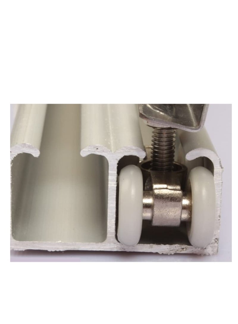 4 Pcs Sliding Shower Door Rollers, Replacement Wheels for 20mm Glass Door Runners, Ideal for Home Bathroom Use - Image 3