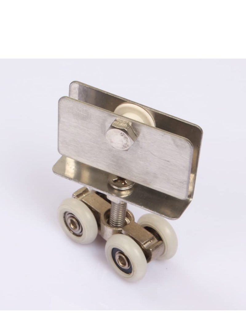 4 Pcs Sliding Shower Door Rollers, Replacement Wheels for 20mm Glass Door Runners, Ideal for Home Bathroom Use - Image 4