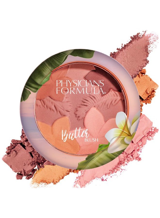 Physicians Formula بودرة مكياج بلشر ماتي من زبدة المونوي، درجات ماتي مائلة إلى الوردي، مختبر من قبل أطباء الجلدية - Image 1