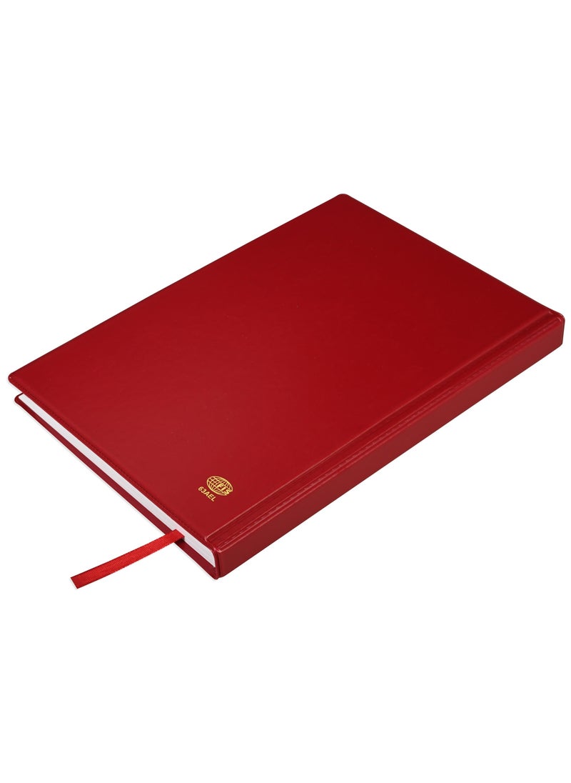 FIS FIS 2025 Agenda Diary Arabic/English Left Side Opening with 12 Months Index, PVC Hard Cover Maroon - FSDI63AEL25MR  - Image 4