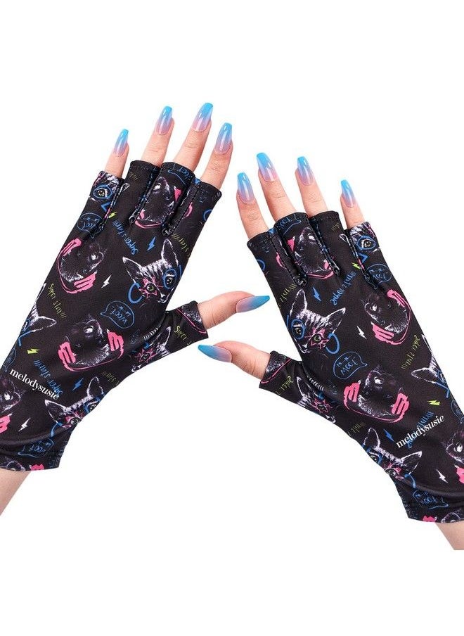 MelodySusie Uv Glove For Gel Nail Lamp Professional Upf50+ Uv Protection Gloves For Manicures  - Image 2