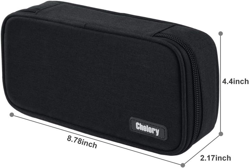 Chelory Big Capacity Pencil Case Large Pencil Bag Pouch Pen Case Pencil Marker Holder Stationery Storage Makeup Bag for Office Supplies Adults - Image 5