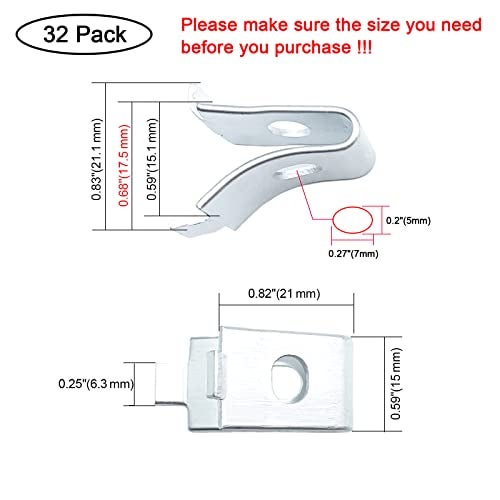 Suprom Shelf Bracket Clips, 32 Pack Aluminum Alloy Shelf Pins, High Load-Bearing Adjustable Cabinet Shelf Pegs - Image 2