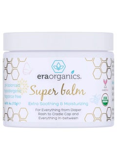 Era Organics Healing Ointment For Babies - Usda Certified Organic Natural Gentle Moisturizer For Sensitive Skin Prone To Baby Eczema, Cradle Cap (Infant Seborrheic Dermatitis), Rashes & Hives (4 Oz.)  - Image 1
