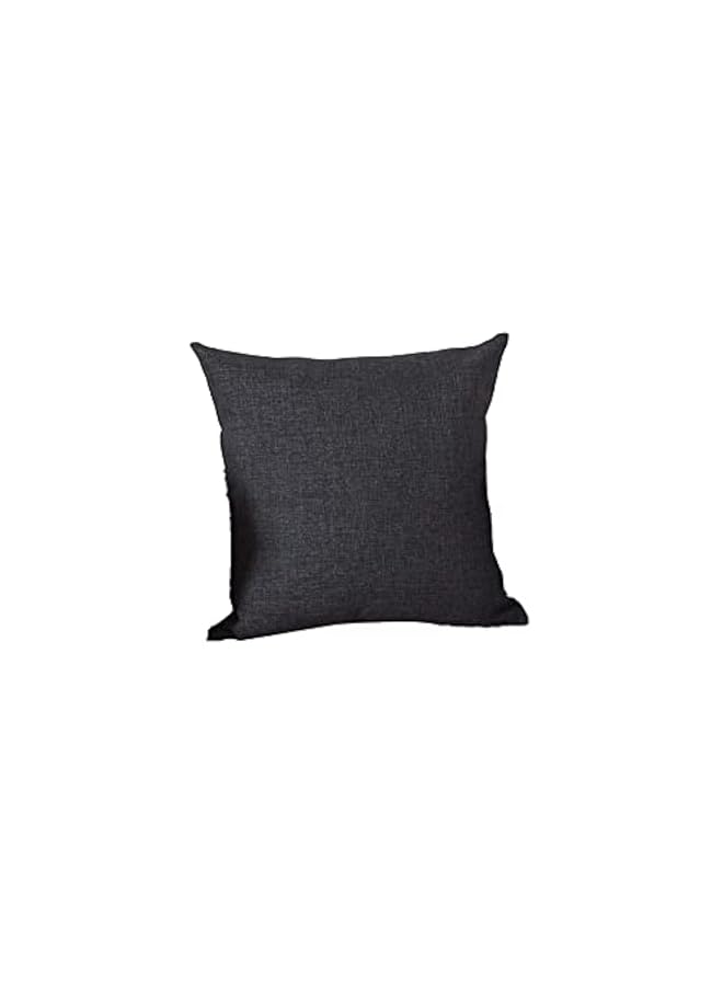 بنهيليغنز وسادة مزخرفة من الكتان الأسود مقاس 45 × 45 سم Am.Dc8025102570281 Pen - Image 1