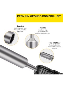 SYOSI Ground Rod Driver for SDS and SDS Plus, Drives 5/8" and 3/4" Ground Rods  - Image 3