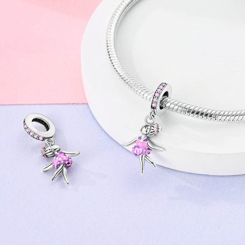 MULA 925 Sterling Silver Charms for Bracelets and Necklaces Airplane Passport Dangle Pendants Beads Butterfly Dragonfly Charms Jewelry Charm for Women - Image 2