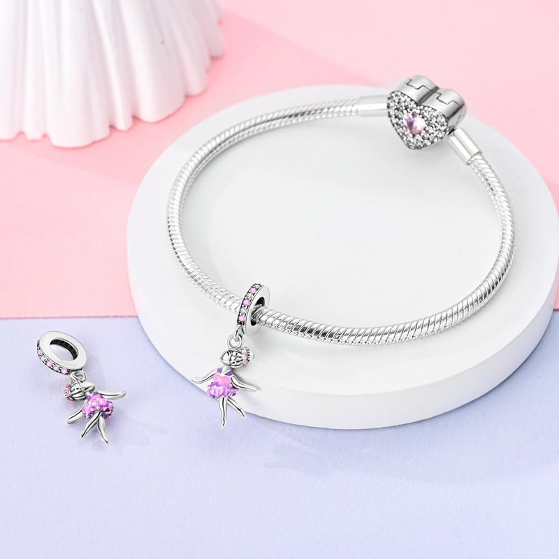 MULA 925 Sterling Silver Charms for Bracelets and Necklaces Airplane Passport Dangle Pendants Beads Butterfly Dragonfly Charms Jewelry Charm for Women - Image 1