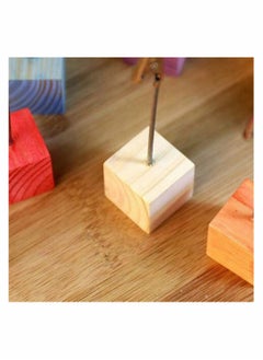 Y&D 8 Pcs Name Place Holder Paper Menu Clip Picture Stand for Home Party Office Memo (Random Color)  - Image 3