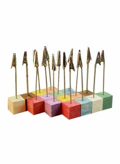 Y&D 8 Pcs Name Place Holder Paper Menu Clip Picture Stand for Home Party Office Memo (Random Color)  - Image 2