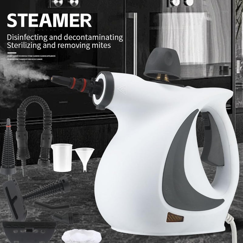 Ankila Pressurized Handheld Multi-Surface Natural Steam Cleaner with 10pcs Accessories, Multi-Purpose Steamer for Home Use, Steamer for Cleaning Floor, Upholstery, Grout and Car - Image 3