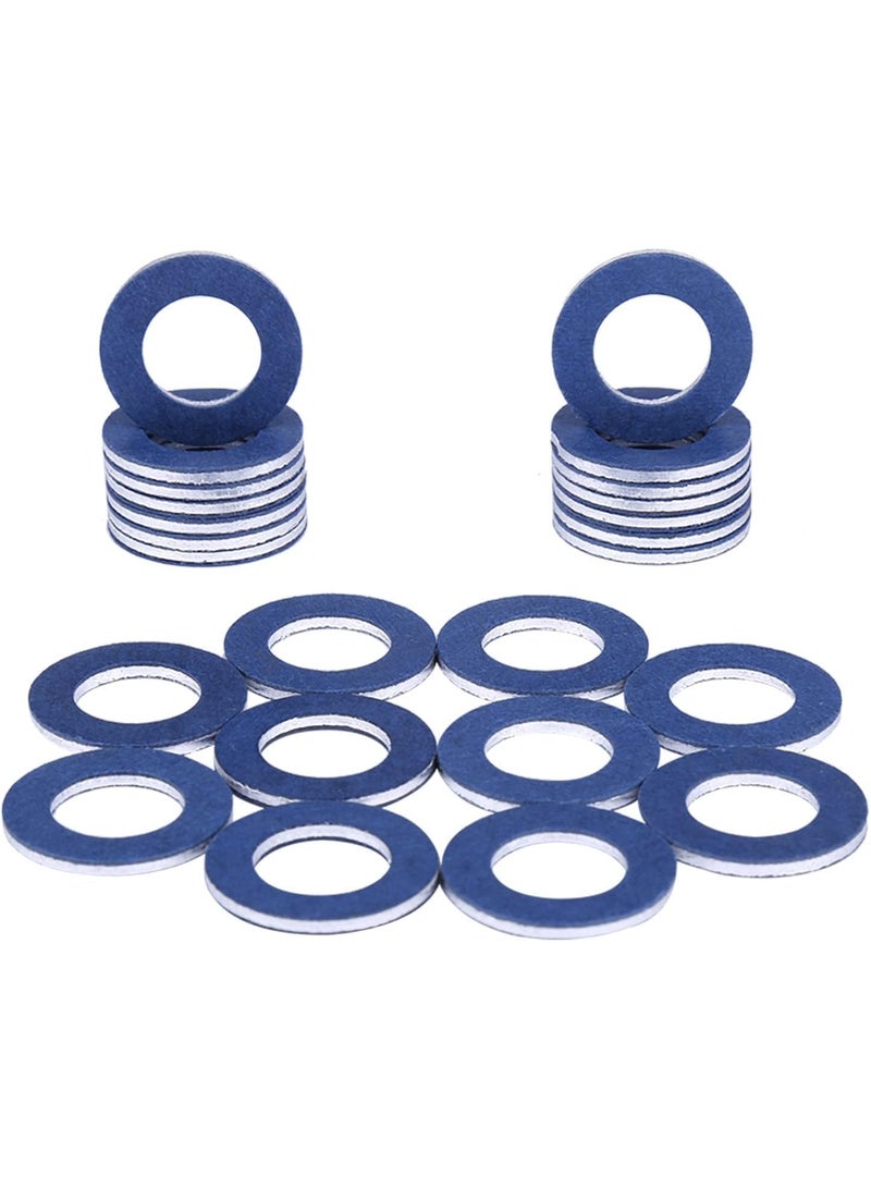 90430-12031 (24Pcs) Aluminum Oil Drain Plug Gaskets Fits for Toyota Lexus Scion Crush Washer Seals Replaces# 9043012031 - Image 1