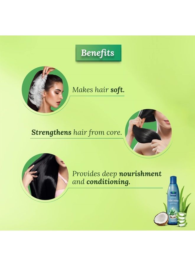 Parachute زيت شعر جوز الهند المدعم بالألوة فيرا من أدفانسد | يساعد على الحصول على شعر قوي وناعم وحريري | لجميع أنواع الشعر | 8.5 أونصة سائلة (250 مل) - Image 5