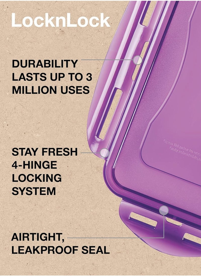 LOCK & LOCK - LocknLock Eco-Friendly 1.3L Airtight Rectangular Food Container - Microwave, Freezer, and Dishwasher Safe - Image 1