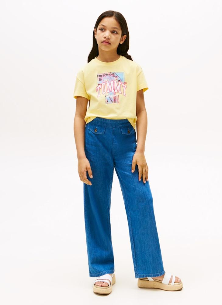 تومي هيلفيغر تيشيرت أطفال بطبعة صور - Image 3