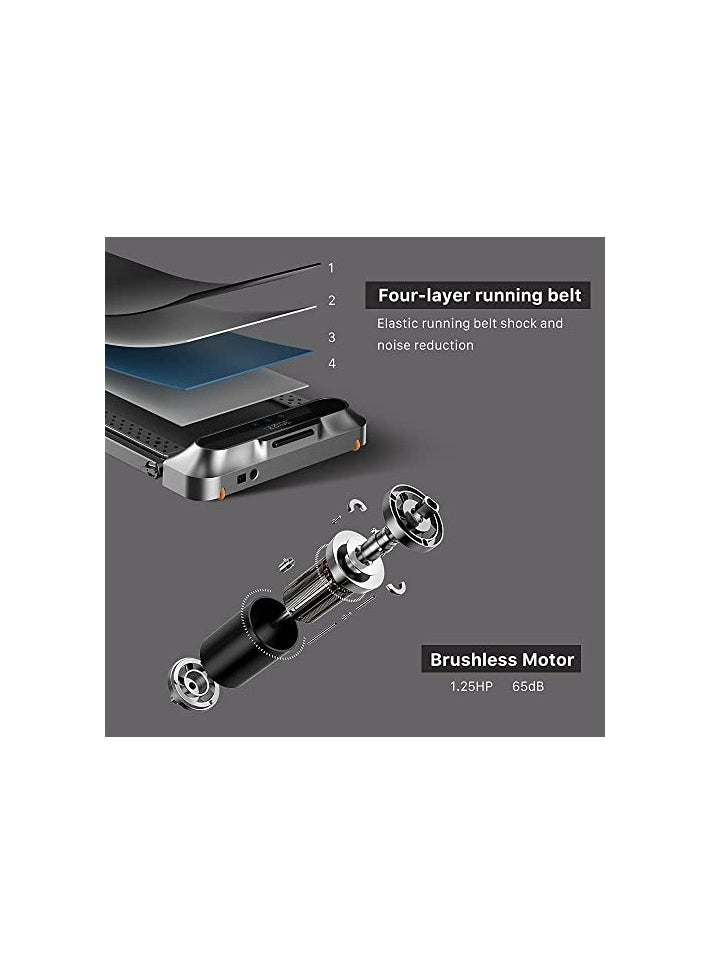 KINGSMITH - Kingsmith WalkingPad R1 Pro Treadmill |180° Folding, Compact, and Quiet Motor for Home & Office Use - Gray - Image 1