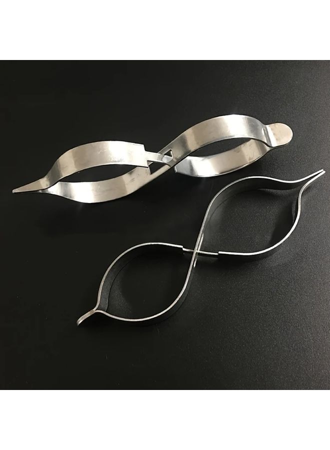 2pcs Professional 8 Shaped Jewelry Welding Tweezers Cross Lock Stainless Steel Precision Tools For Ring Making And Jewelry Repair - Image 2