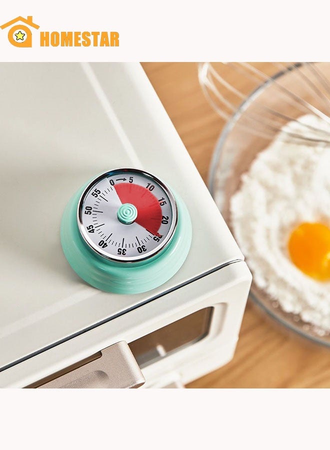 هومستر مطبخ توقيت، المغناطيسية ميكانيكية العد التنازلي 60 دقيقة، إدارة الوقت الطهي الطبخ توقيت مع إنذار عالي، لا بطاريات مطلوبة - Image 1