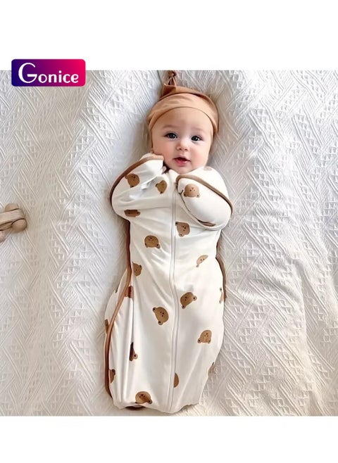 Baby Anti-Shock Sleeping Bag With Light Zipper, 0 - 3 Years Old