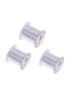 3-Piece Jewelry Cord Elastic Bracelet Rope Crystal Beading 5x5x4cm