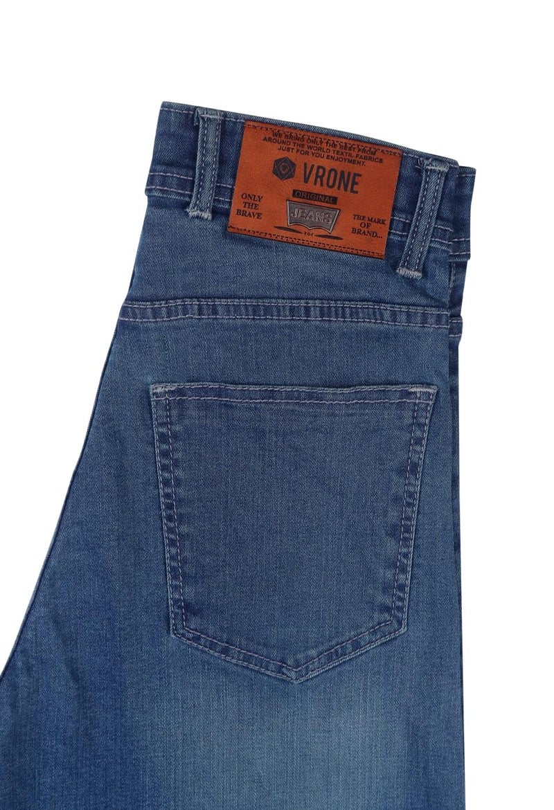 VLONE بنطلون جينز فضفاض مناسب للأولاد والبنات - Image 3