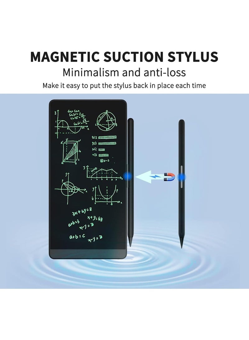 MIXDE Black LCD Writing Tablet, Full Screen Erasable Digital Notepad for Kids and Adults, Drafting, Taking Notes and Leaving Message, 6.5 Inches Screen - Image 3
