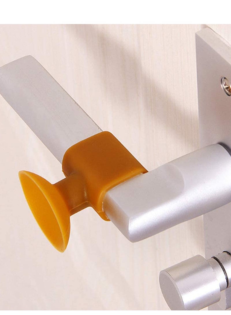 Door Handle Protectors 5Pcs Silicone Door Handle Bumpers Door Stopper Wall Protector Wall Protector for Door Handle Door Handle Bumpers Guard Buffer Wall Protect Door and Reduce Noise - Image 3