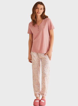 Floral Printed Pyjama Set