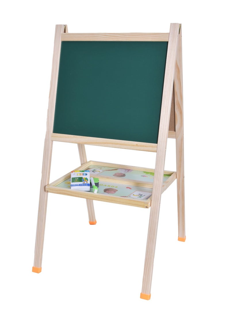 FUNFY - FYWT001 All-in-One Adjustable Double Sided Drawing Board | Material: Wood | Multi-Functional, Foldable Drawing And Whiteboard | Perfect For Unleashing Creativity And Learning | For Kids - Image 1