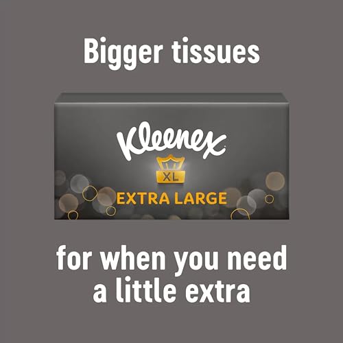 Kleenex مناديل كلينكس للوجه كبيرة الحجم للرجال 2 طبقة 90 ورقة، عبوة من 6 - Image 4