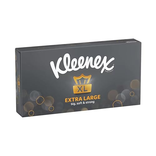Kleenex مناديل كلينكس للوجه كبيرة الحجم للرجال 2 طبقة 90 ورقة، عبوة من 6 - Image 3