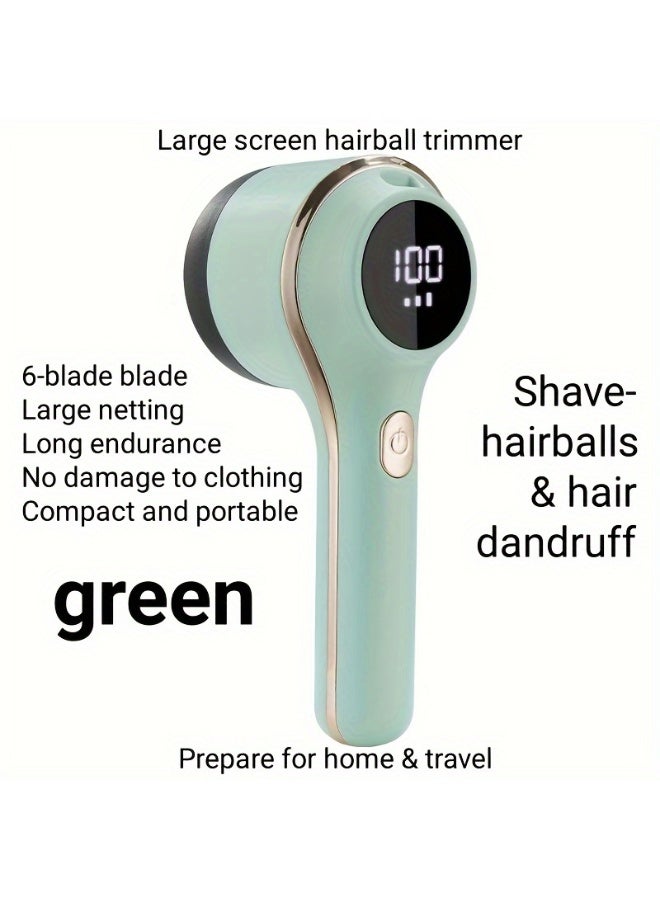 قطعة واحدة، ماكينة حلاقة أقمشة، مزيل الوبر الكهربائي، ماكينة حلاقة سترات قابلة لإعادة الشحن عبر USB، ماكينة حلاقة كهربائية للوبر، مزيل للوبر، مزيل للوبر، أداة تشذيب كرات الشعر المحمولة للملابس، الفراش، الأثاث، السجاد، الأريكة، مستلزمات التنظيف، أدوات التنظيف - Image 2